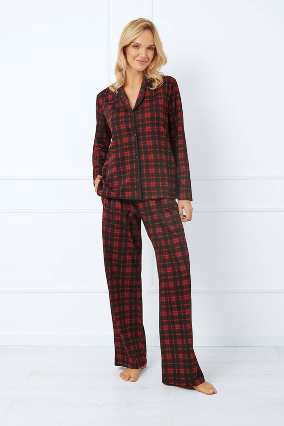 Nicola Pijama señora manga larga, pantalón largo Moda Italiana - estampado