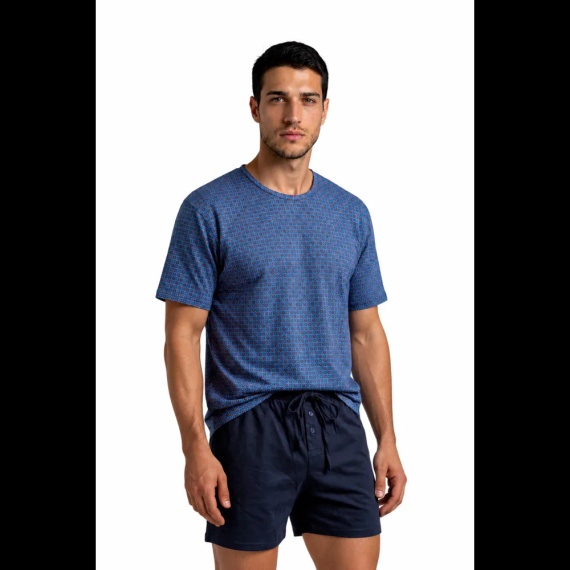 Sesto Senso 2723/12 Granat Pijama corta de hombre de algodón 100% algodón