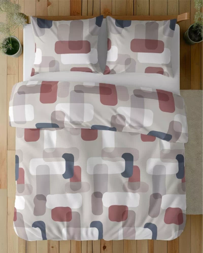 5487 B Detexpol Satin Stories ropa de cama gris| 100% algodón, tejido de raso, cremallera, envoltorio de regalo