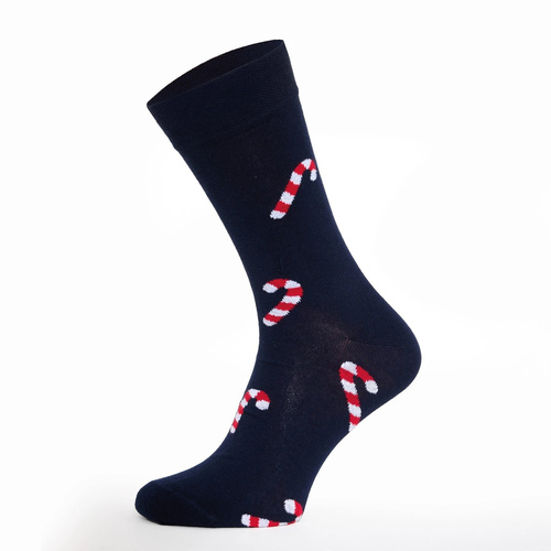 Cornette Gift 914/07 conjunto masculino navideño bóxers y calcetines azul marino