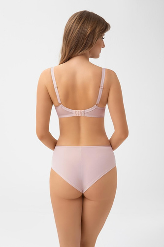 Braguitas B 012 Bella Gorsenia beige brasileñas con encaje y microfibra