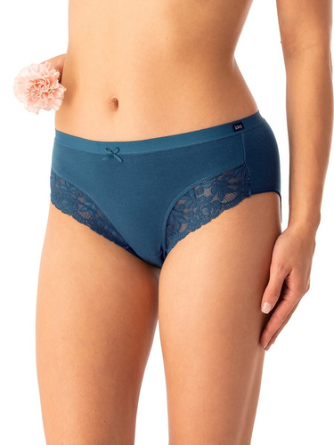 Braga de mujer Key LPC 577 esmeralda - algodón, cómoda, lote de 2 piezas