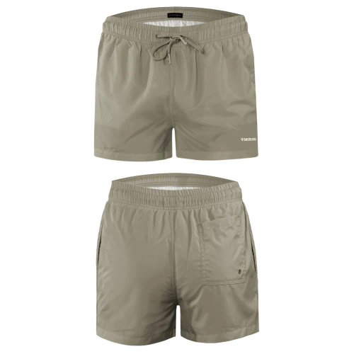 Sesto Senso bañador hombre shorts de playa secado rápido con bolsillos khaki