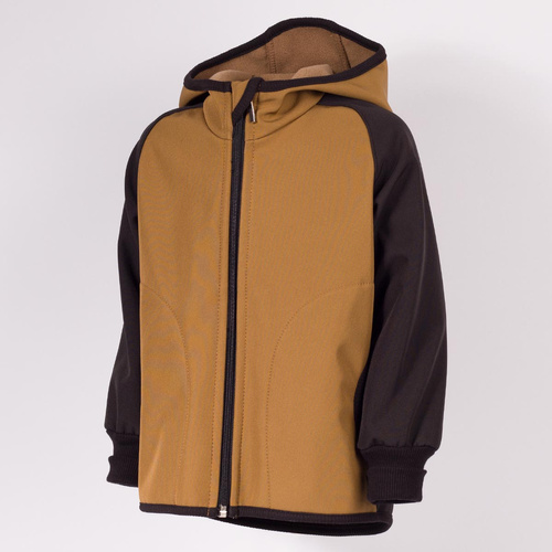 229020 Nicol Chaqueta softshell para niño con forro polar, capucha y reflectante - oliva