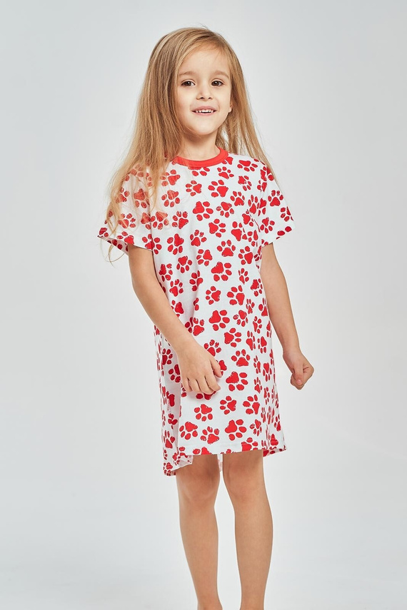 Camisón niña Taro 3549 Nela rojo 100% algodón