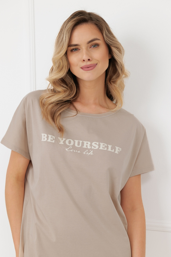 Camisón mujer Shiba Italian Fashion 100% algodón manga corta