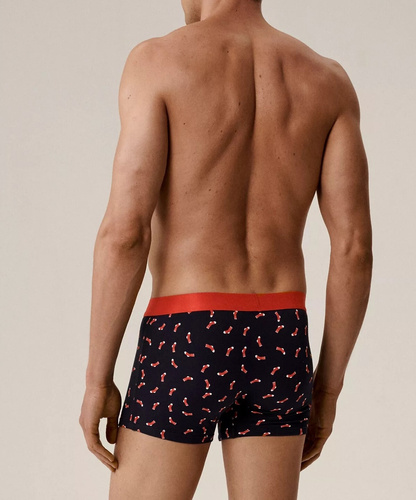 Boxers 2GMH-027/25 Atlantic azul marino - boxers de algodón para hombre en caja navideña