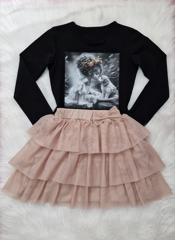 Kiss Blusa infantil Bambarillo negro- jersey | Comodidad y estilo