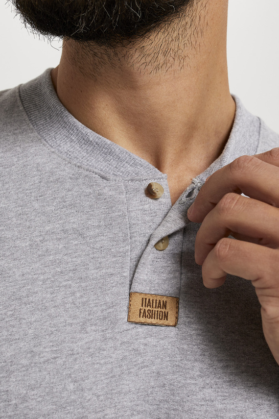 Conjunto de chándal Leader largo. manga, longitud. pantalones Moda Italiana - melange