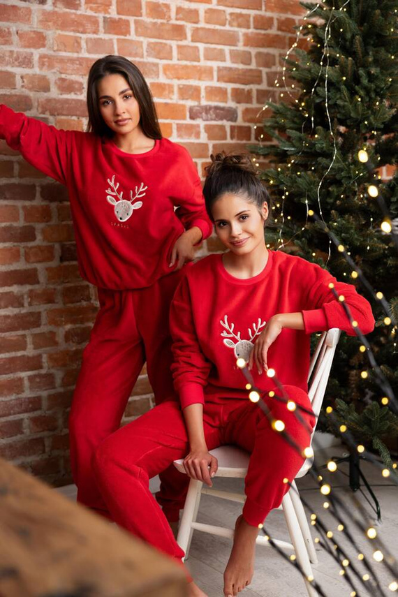 Sensis Harriet Pijama de señora - rojo