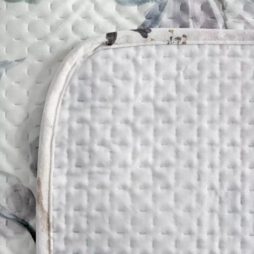 Narzuta Loti Eurofirany blanca decorativa 100% poliéster elegante