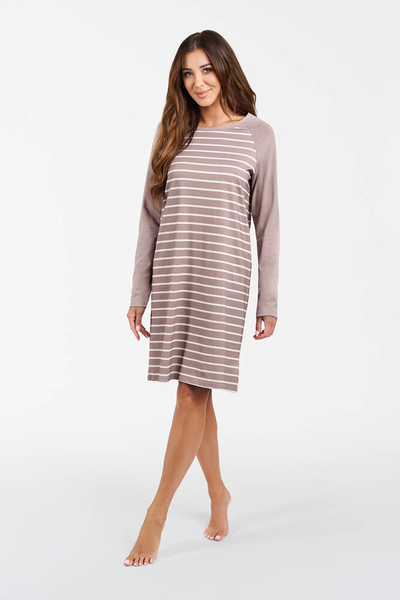 Camisón Oda Moda Italiana - estampado capuchino