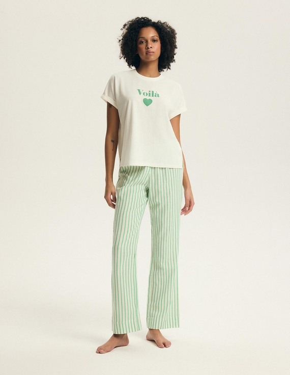 Pijama mujer Henderson Darlan 43707 – algodón, pantalón largo, estampado