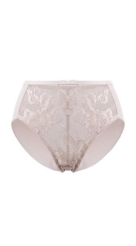 Braguitas Marissa Unikat rosa empolvado bordadas elegantes de talle alto