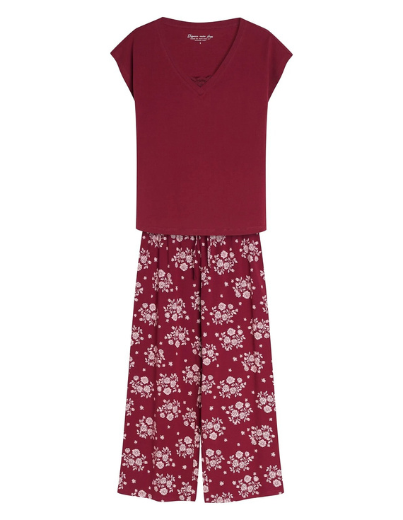 Henderson Greta 45405 Pijama para mujer 100% algodón con encaje Pantalones largos