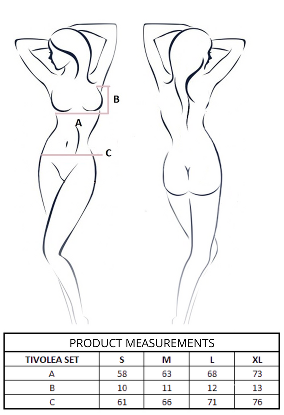 Tivolea Set Violet Passion morado - elegante conjunto de lencería para mujer