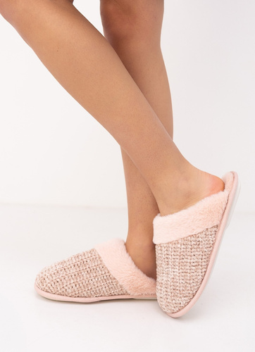 Sensis Tova zapatillas de casa para mujer rosas con pelo suela de goma 36–41