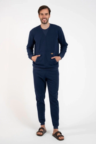 Conjunto de chándal Fox Hombre Moda Italiana - azul marino