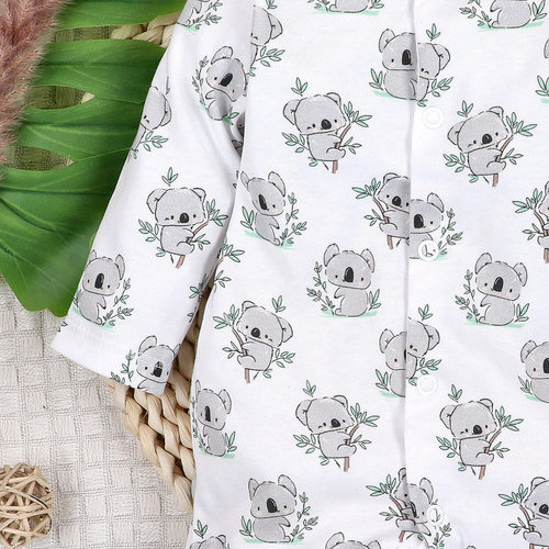 ABN-5206 Pijama enterizo para bebé Nini Sweet Koala 100% algodón orgánico