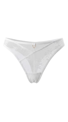 Rubi tanga de mujer Unikat blanco - encaje, cómodo, elegante
