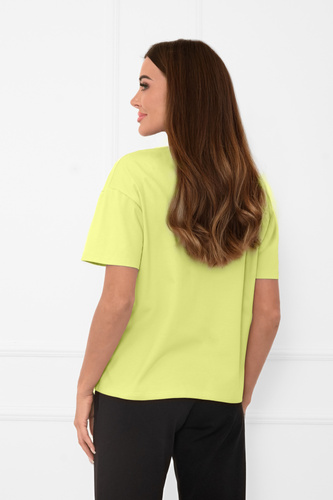Klara - blusa manga corta mujer | Italian Fashion verde lima