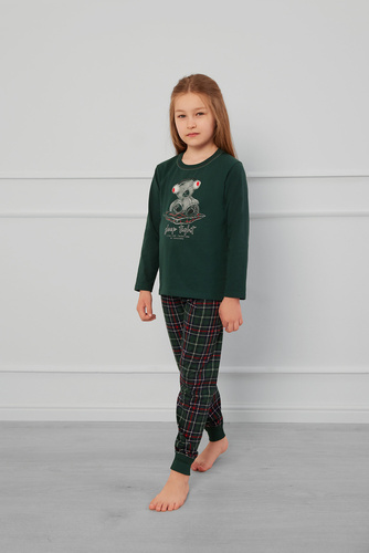 Fogo Pijama niño Moda Italiana - verde/estampado