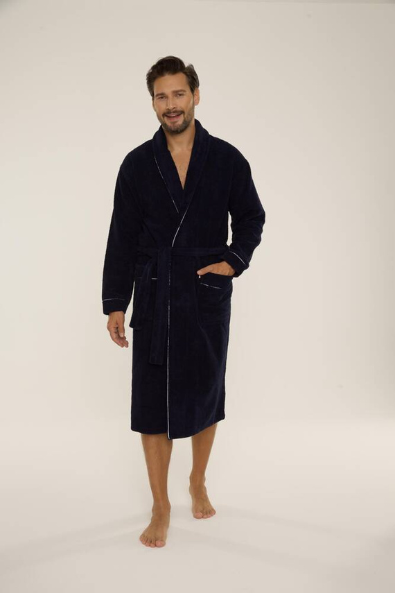 735 Bata de hombre Manuele De Lafense - azul marino