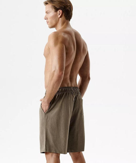 NMB-039 Pantalón Corto Pijama Hombre 100% Algodón Peach