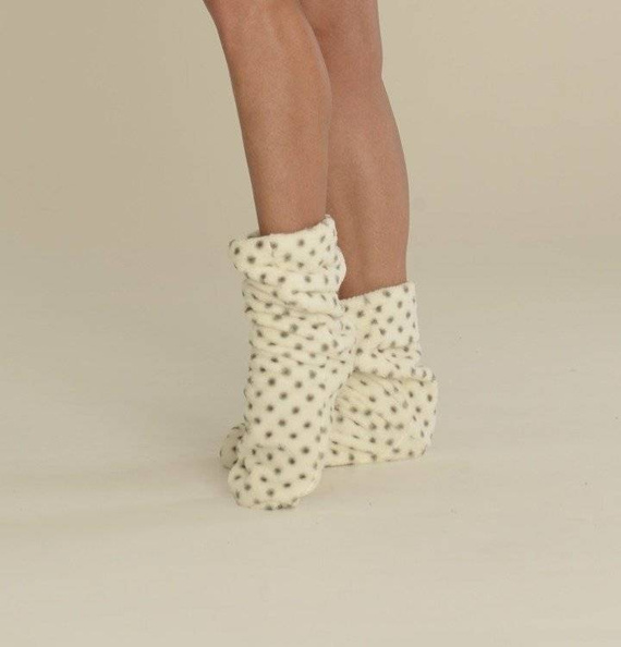 553/554 Calcetines de dormir Wellsoft Smooth De Lafense - crudo lunares pequeños