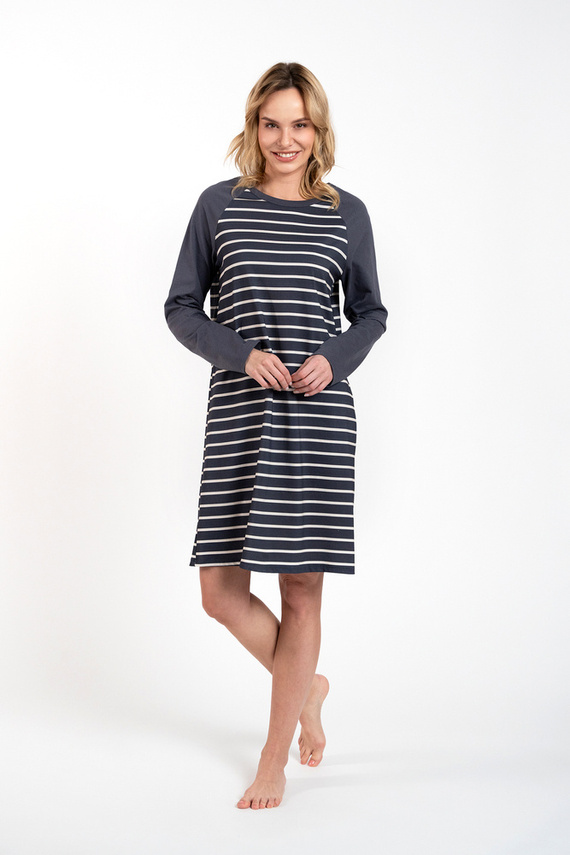 Camisón Oda Moda Italiana - estampado grafito