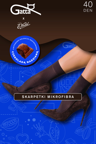 Gatta Wedel microfibra 40 den Calcetines de mujer - tono chocolate