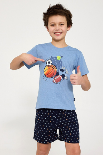 Pijama niño Cornette Young Boy 790/126 Sport de algodón azul