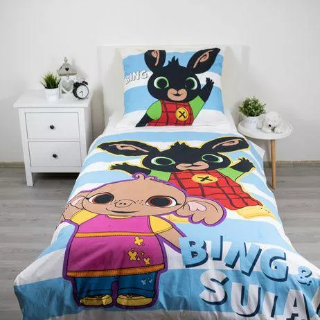 Ropa de cama Bing Conejito y Sula 140x200 Jerry Fabrics algodón