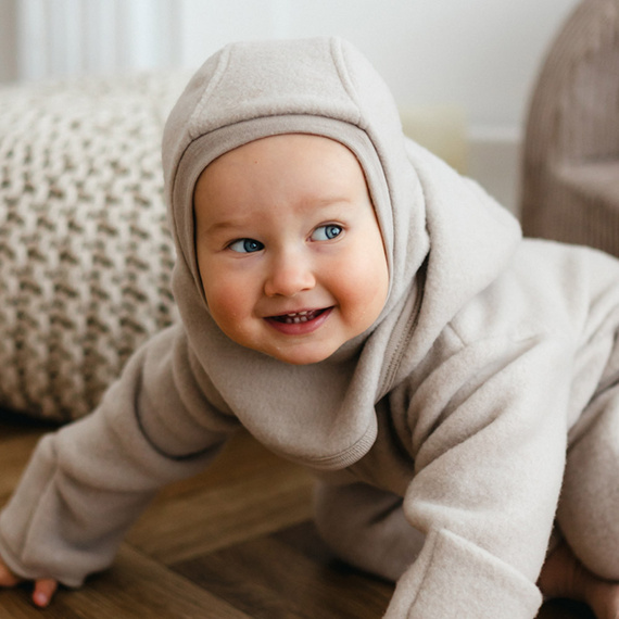 Pasamontañas infantil Merino Eevi - polar y lana merino, cálido y transpirable