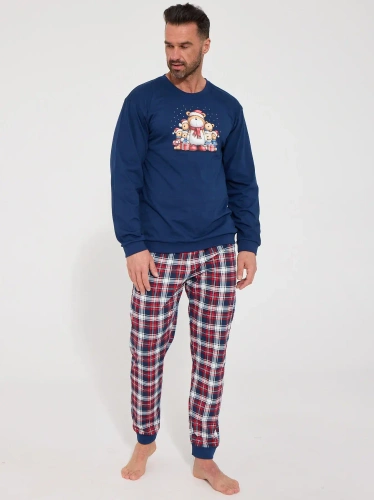 Cornette Family 115/323 pijama masculina navideña 100% algodón a cuadros