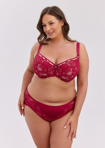 Gaia Mary BSM 1372 Sujetador Semi Soft Maxi con Aros Bordó
