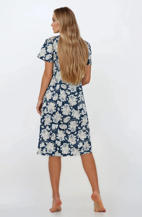 Camisón Saphire Nights Momenti Per Me - 100% algodón, manga corta