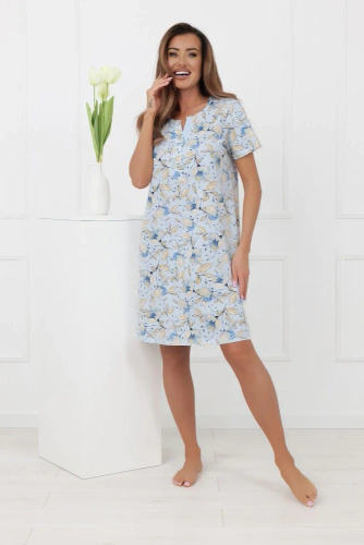 Camisón de señora CELOZJA Moda italiana polo de algodón manga corta