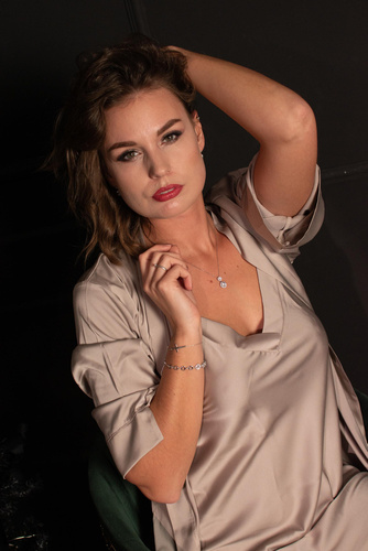 758 Cordelia Camisa de mujer De Lafense - cappuccino