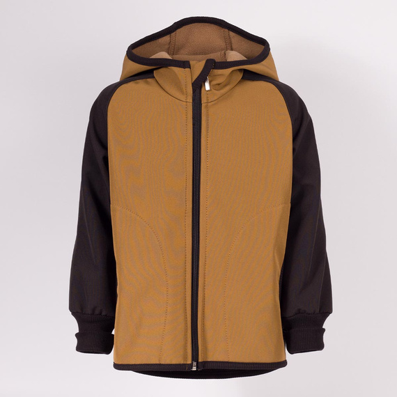 229020 Nicol Chaqueta softshell para niño con forro polar, capucha y reflectante - oliva