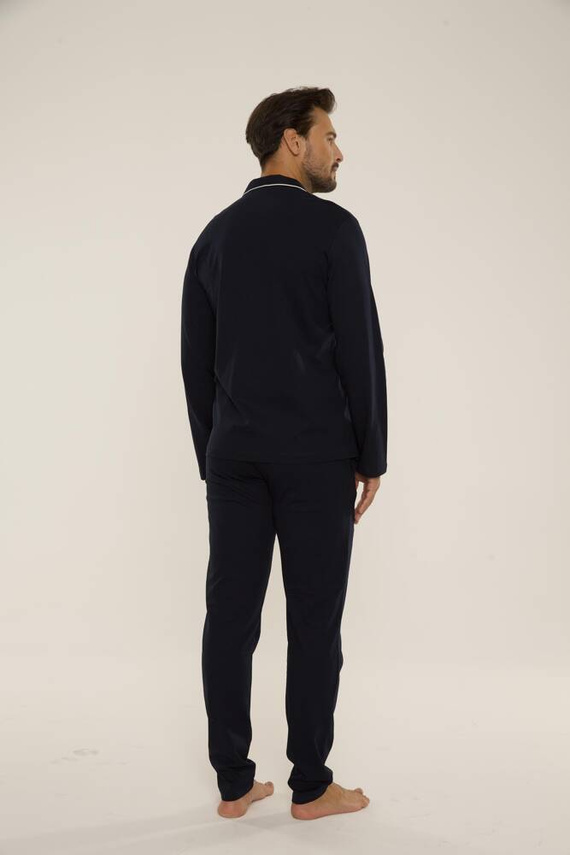 729 Norberto Pijama de hombre De Lafense - azul marino