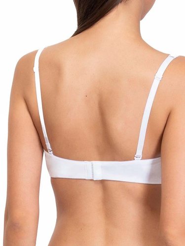 1580 Sujetador push-up Fantastic - bandeau, microfibra Sielei blanco