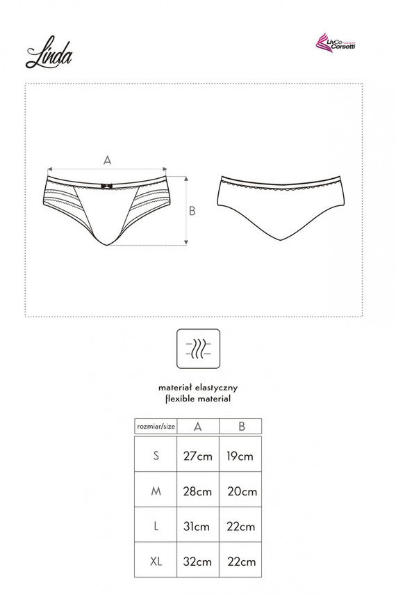 Linda LC 6064 LivCo Corsetti Fashion bragas para mujer - blanco