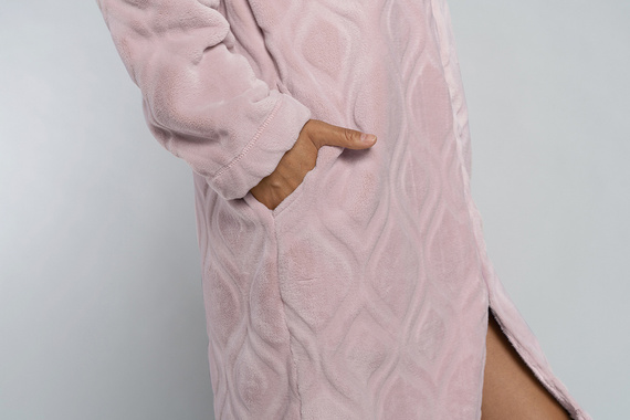 Arena Albornoz de mujer Italian Fashion - rosa empolvado