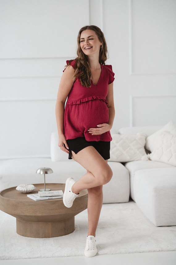 Milky Butterfly Blusa de maternidad y lactancia - comodidad y estilo Milk&Love frambuesa