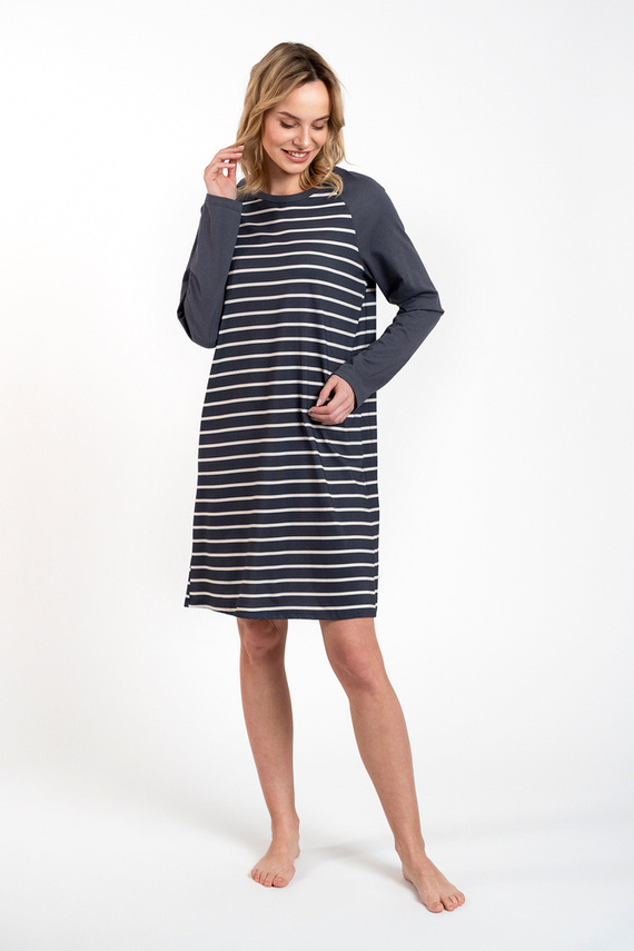 Camisón Oda Moda Italiana - estampado grafito