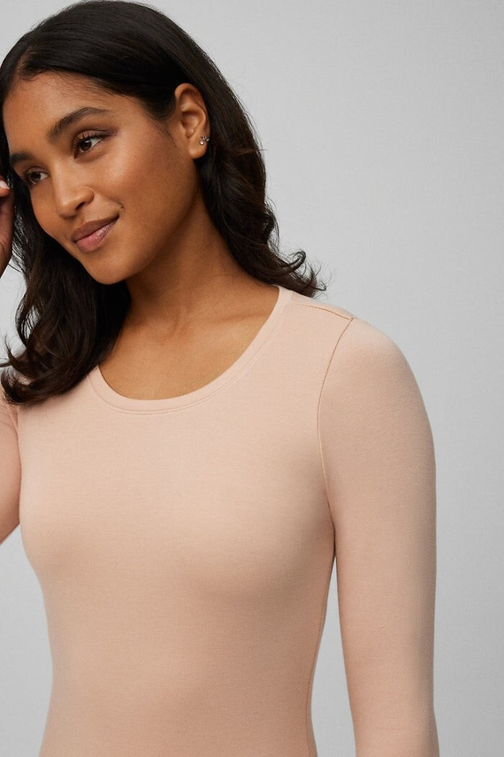 Camiseta térmica de mujer Ysabel Mora 70017 nude- suave, transpirable, hipoalergénica, manga larga