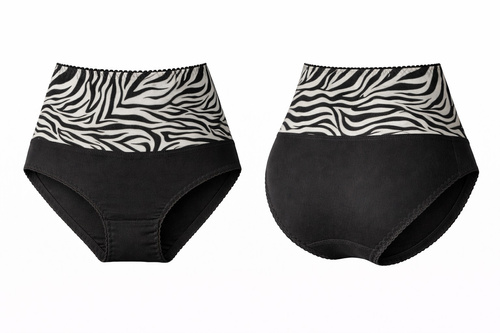 Mitex IGA WILD bragas moldeadoras cintura alta para vientre plano wild black