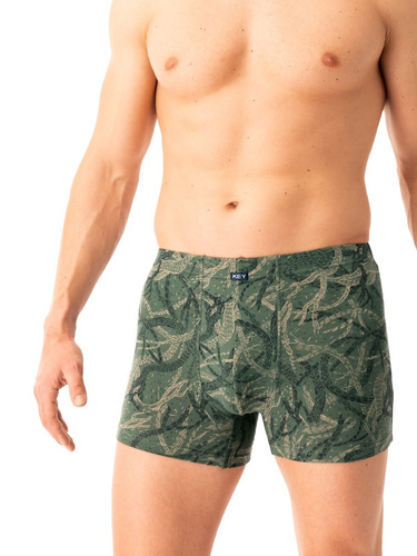 Calzoncillos bóxer para hombre Key MXH 829 verde - algodón, cómodos y transpirables