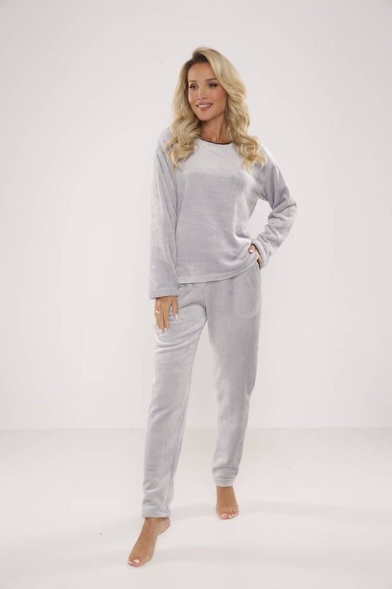 669 Pijama de señora suave De Lafense - gris